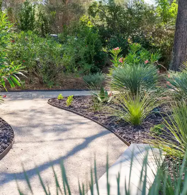 Jardin Puget lauriers roses